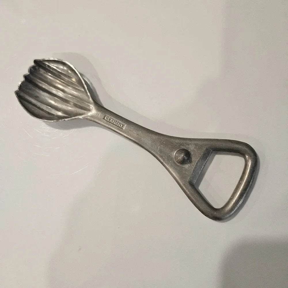 Vintage Germany bottle opener and butter multitool Garnieta Wilesco Spoon